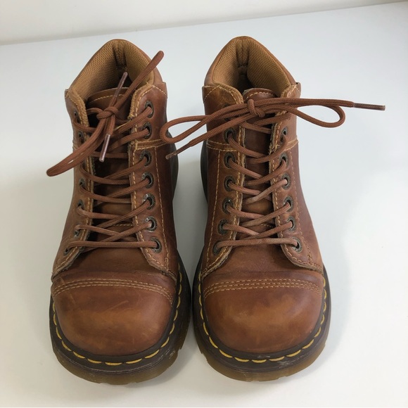 Dr. Martens Shoes - Dr. Martens Vintage Yolanda Leather Lace-Up Ankle Boots